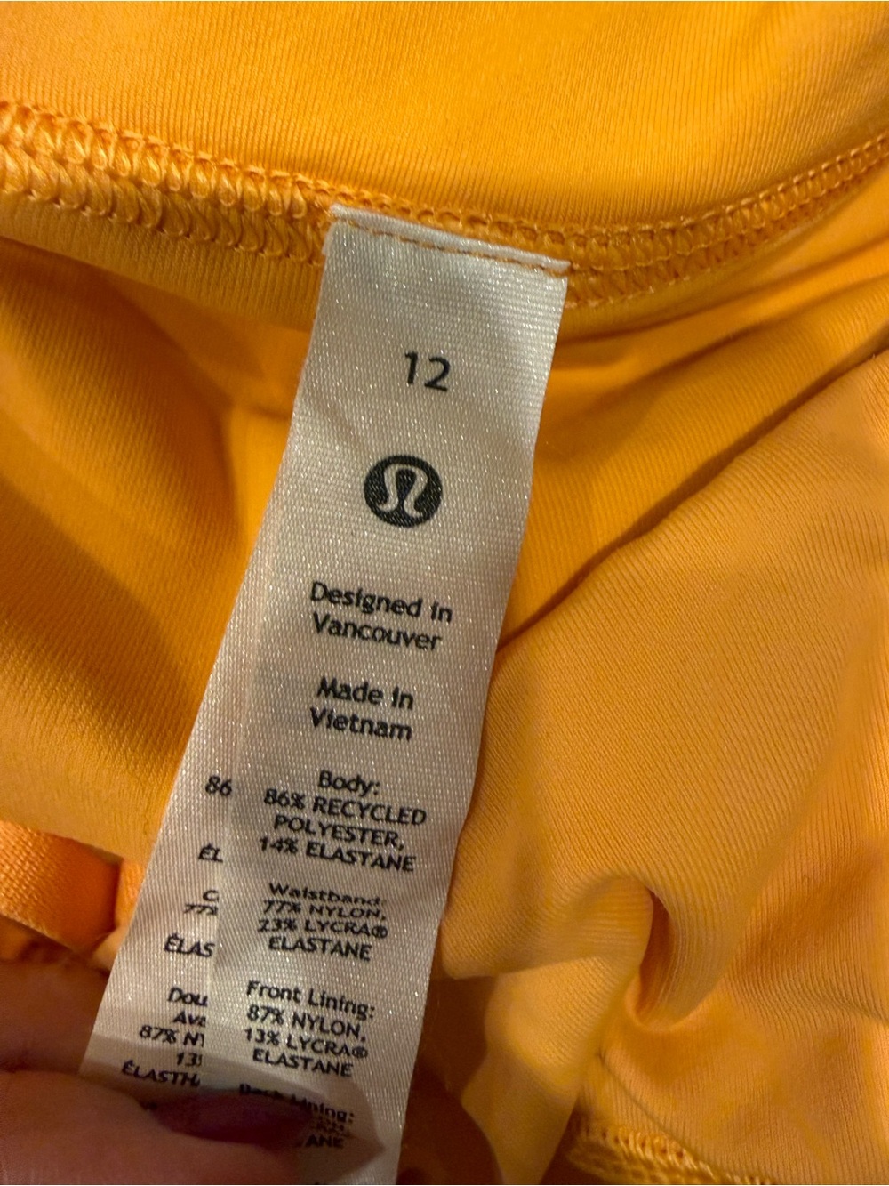 lululemon athletica Women's Bright Yellow Active Tank Top